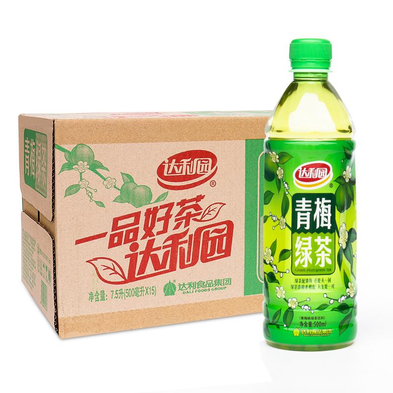 达利园青梅绿茶茶饮料500ml*15瓶/箱 青梅茶绿茶