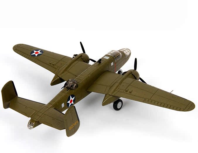 成品摆件1:72美国b25飞机模型仿真 b25轰炸机合金二战模型军事