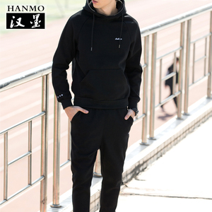 卫衣套装男2017新款春季套头连帽韩版学生潮休闲运动服春秋装外套卫衣男