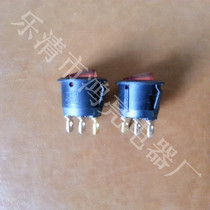 厂家直销 船型开关KCD1-105 3脚2档不带灯 铜脚 黑红 安装孔20mm