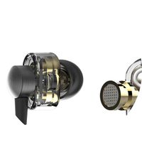 YINJW S1双动圈单元HIFI音乐DIY运动耳机入耳