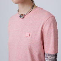 关晓彤同款粉色T恤-粉色短袖T恤女2017早春笑