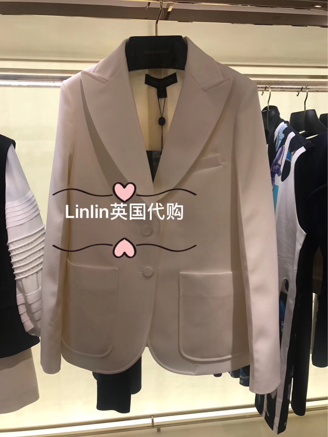 linlin英国代购 lv 新款 简约通勤风女士西装