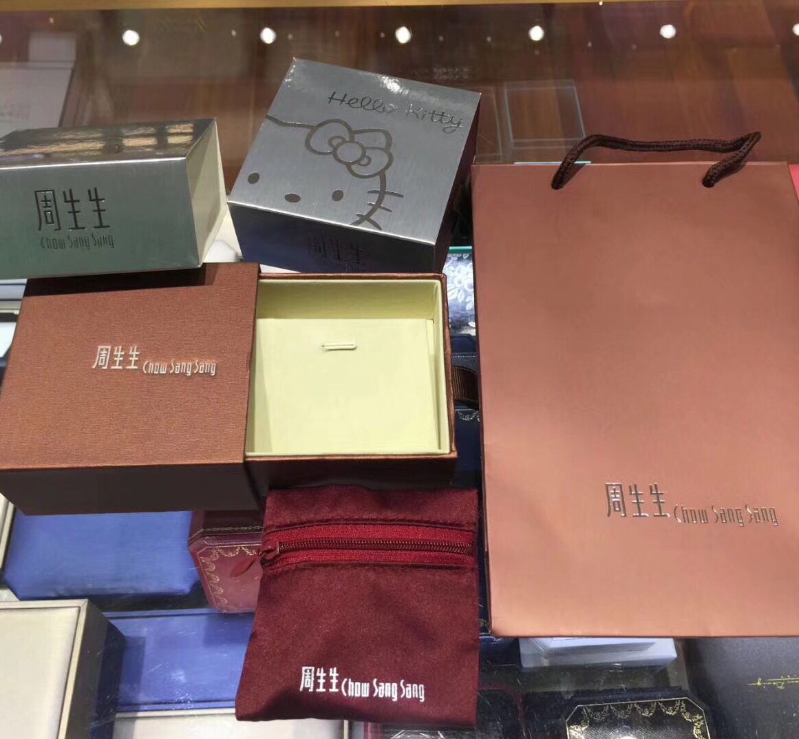 周生生首饰包装礼品盒子周生生戒指/吊坠/项链/手链/手镯/钻戒