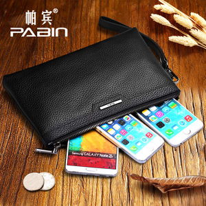 帕宾男士手包真皮软皮选什么牌子好 同款好推