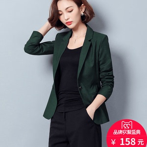 百搭短外套修身西服2017新款秋季OL职业装时尚一粒扣小西装上衣女职业装女外套