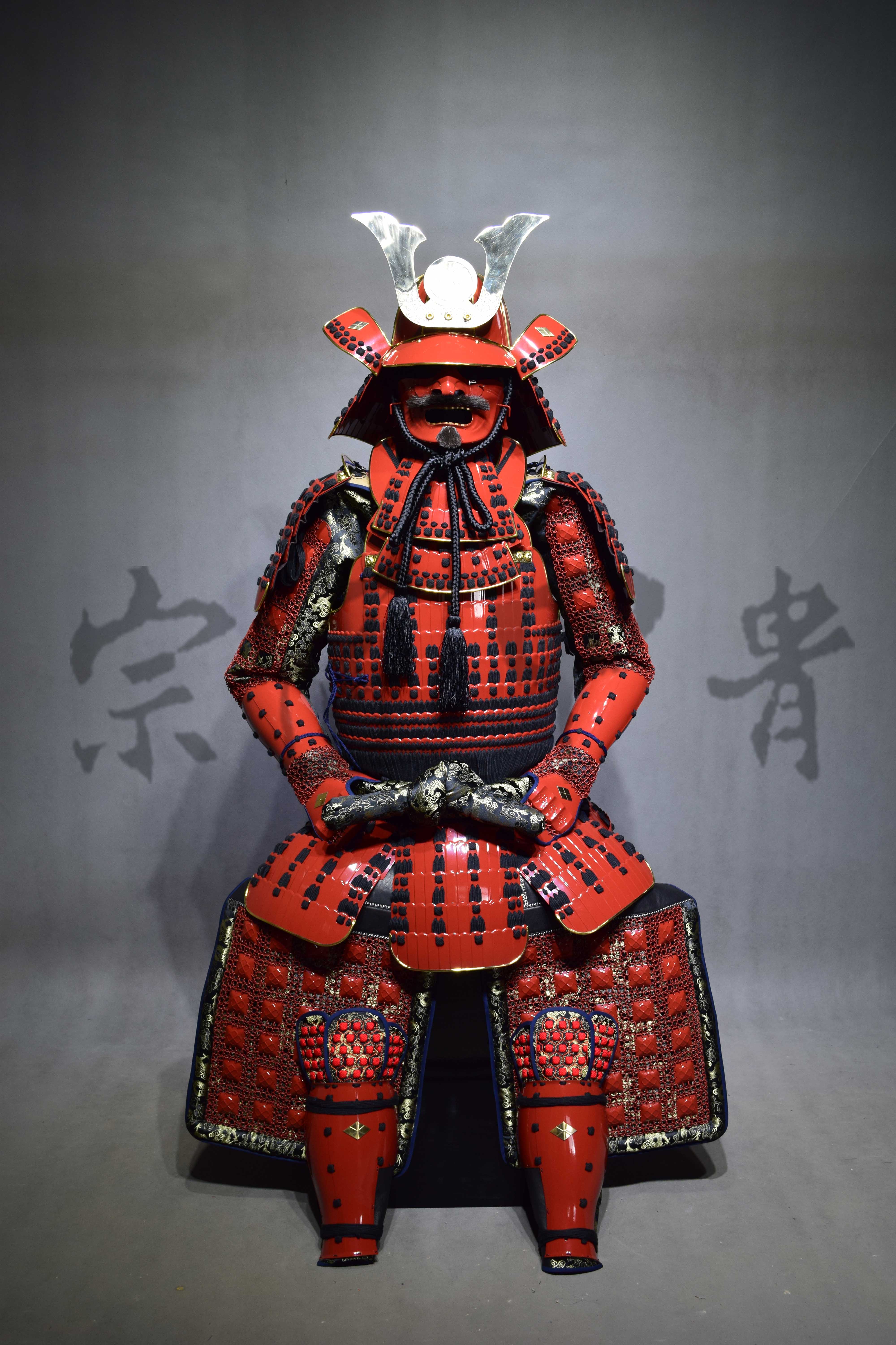 日本武士盔甲-豪华版伊与扎二枚胴具足-真人可穿cos-宗匠甲胄