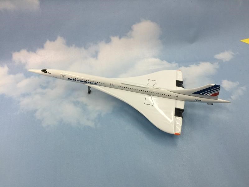 1400air france concorde法国航空超音速协和式客机合金飞机模型