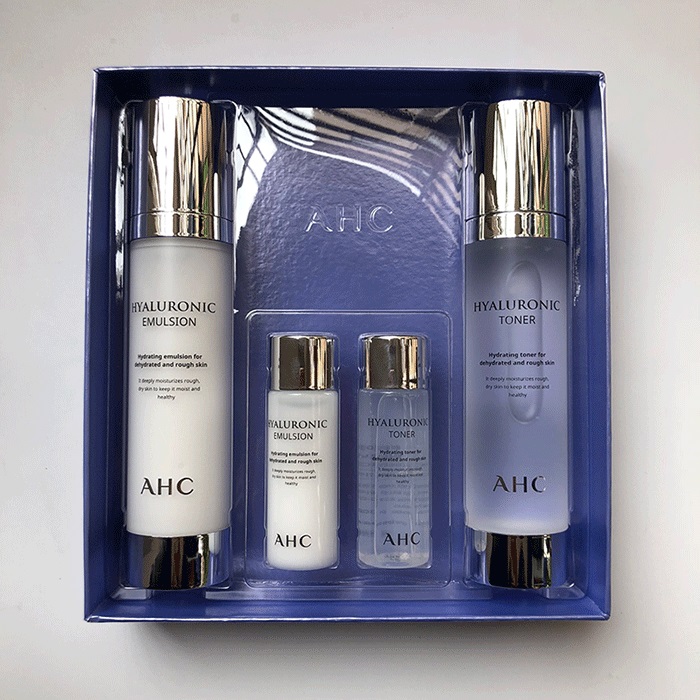 ahc水乳套装神仙水精华爽肤水乳液玻尿酸b5套盒补水保湿