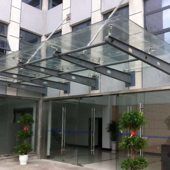 雨棚钢梁牛腿支架铁/不锈钢钢梁钢结构玻璃幕墙点式爪件包邮加厚