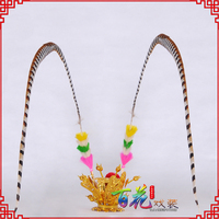 2米通翎子-地鸡毛俏花旦头饰翎子齐天大圣孙悟