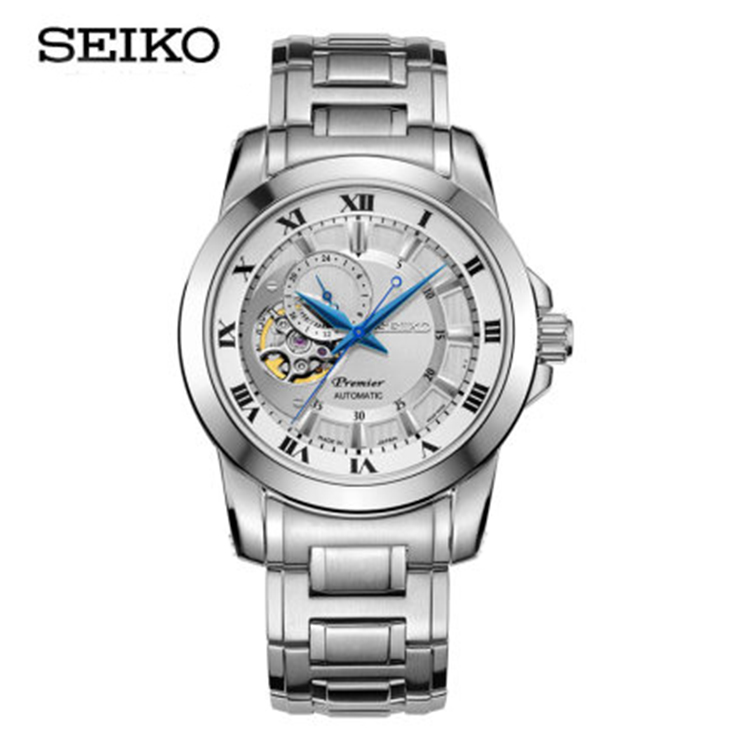 seiko日本精工手表男premier镂空透底自动机械钢带潜水表ssa213j1