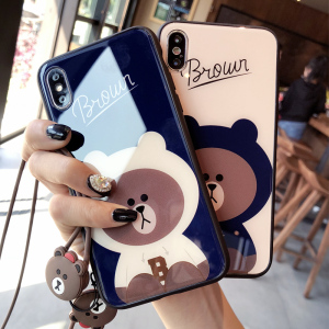 苹果x手机壳玻璃iphonex新款iphone x女款硅胶8plus情侣7p潮牌8x手机壳