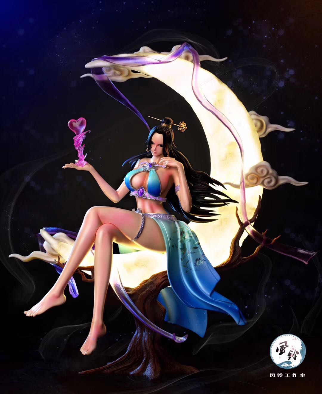 【小蝎】海贼王gk 风铃工作室 摇光女帝 限量手办 带灯