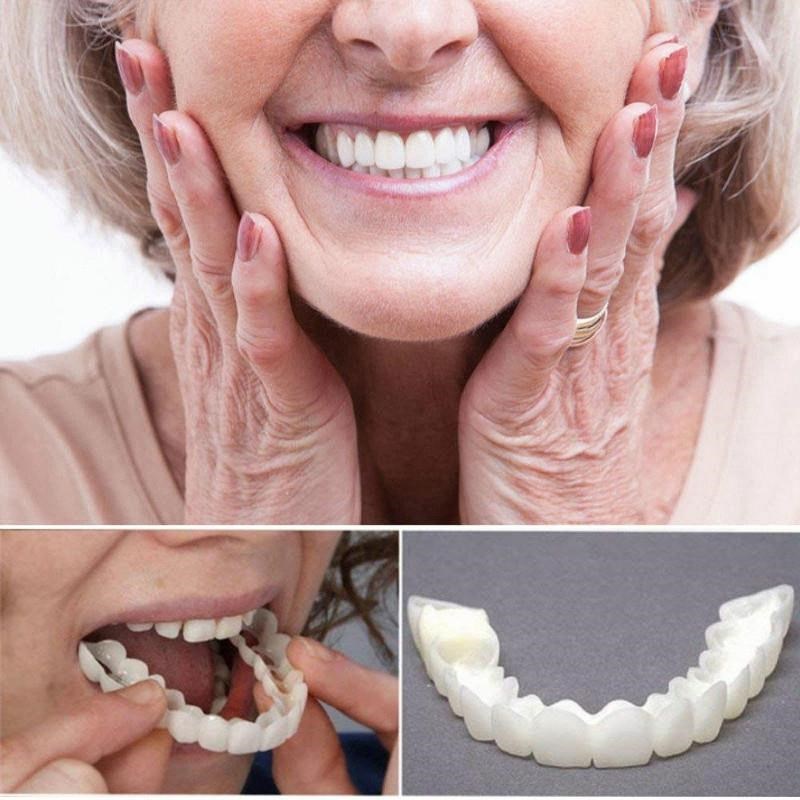 假牙套仿真大门牙临时美白遮牙套遮盖假牙齿缺牙牙洞套缺陷修复九
