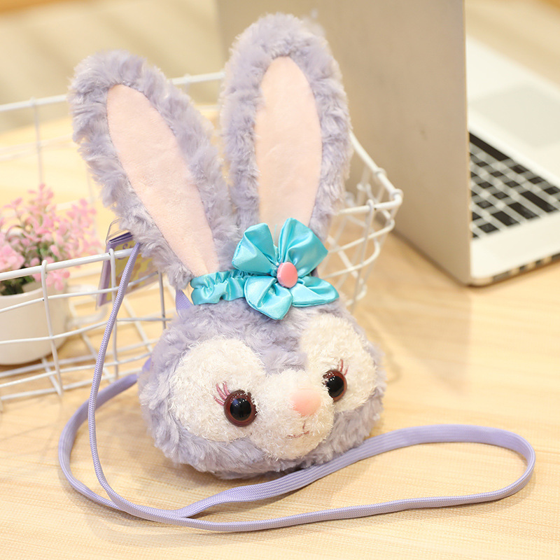 迪士尼兔子星黛露芭蕾兔可爱挎包毛绒绒斜挎包包零钱包少女心