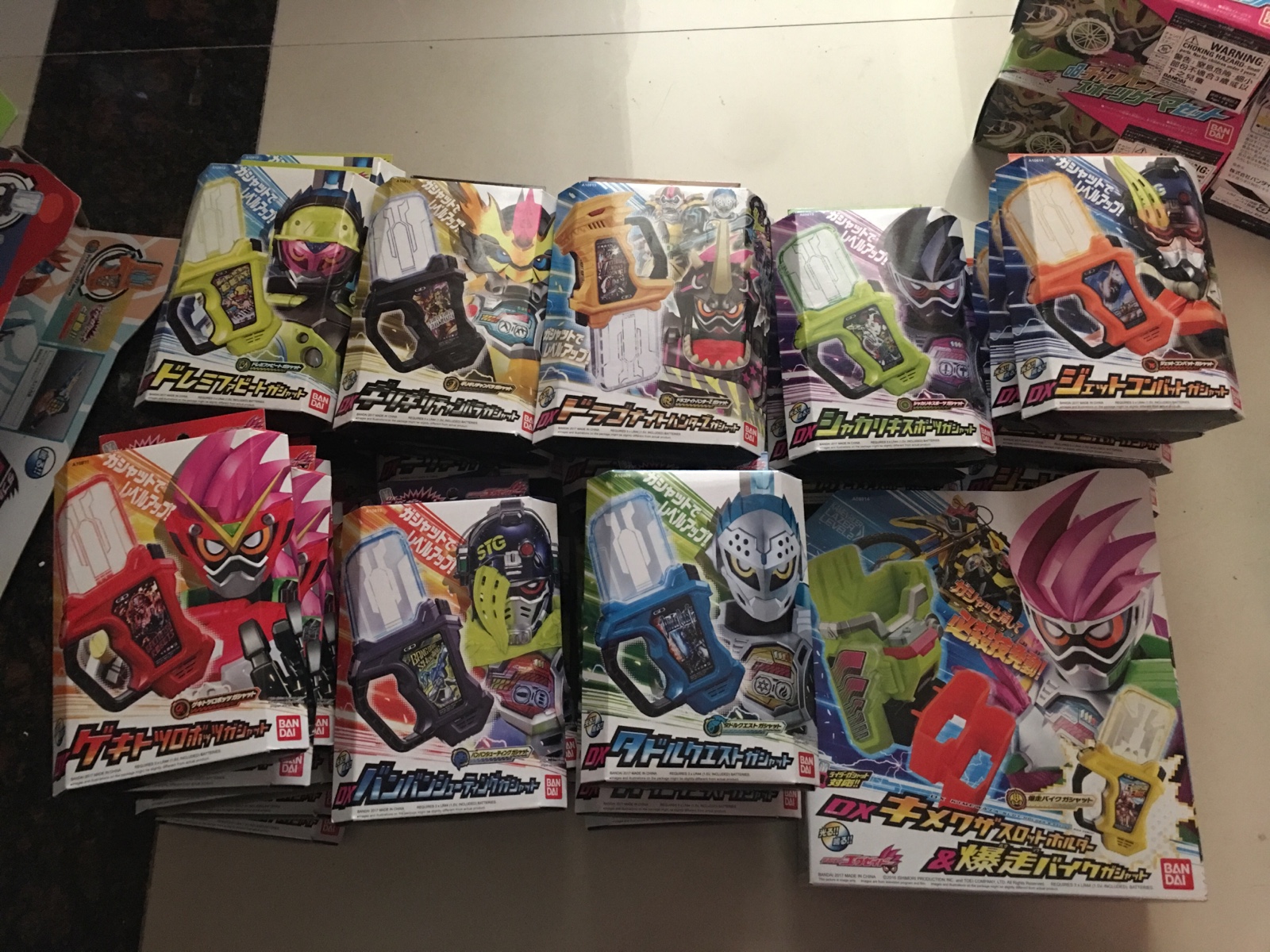 全新未开正品万代假面骑士ex-aid腰带用dx卡带 必杀槽射击exaid