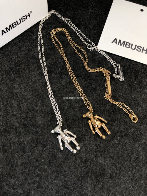 【国内现货】ambush teddy bear 金银小熊 泰迪熊吊坠 项链