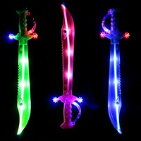 具刀带声音儿童-闪光刀剑音乐鲨鱼刀剑斧头玩
