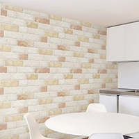 砖块墙纸 沙发电视背-景墙3d立体墙贴画壁纸天