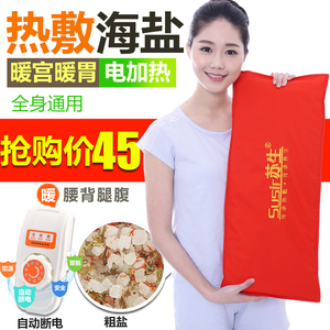 电加热盐袋 海盐天然粗盐热敷包电热艾灸 暖宫包理疗热敷袋盐包艾盐包