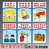 建筑工地临时配电箱-挂画 建筑工地消防挂图展