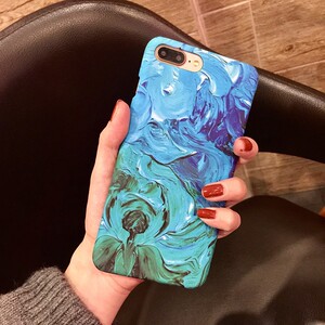 涂鸦文艺色彩苹果7手机壳选什么牌子好 同款好